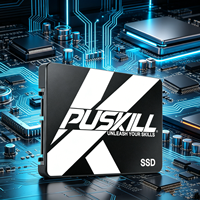 PUSKILL 2.5 Inch SATA3 SSD 120GB 128GB 256GB 512GB 1TB 530MB/s Drive Solid State Internal Kecepatan Tinggi untuk Desktop/Laptop