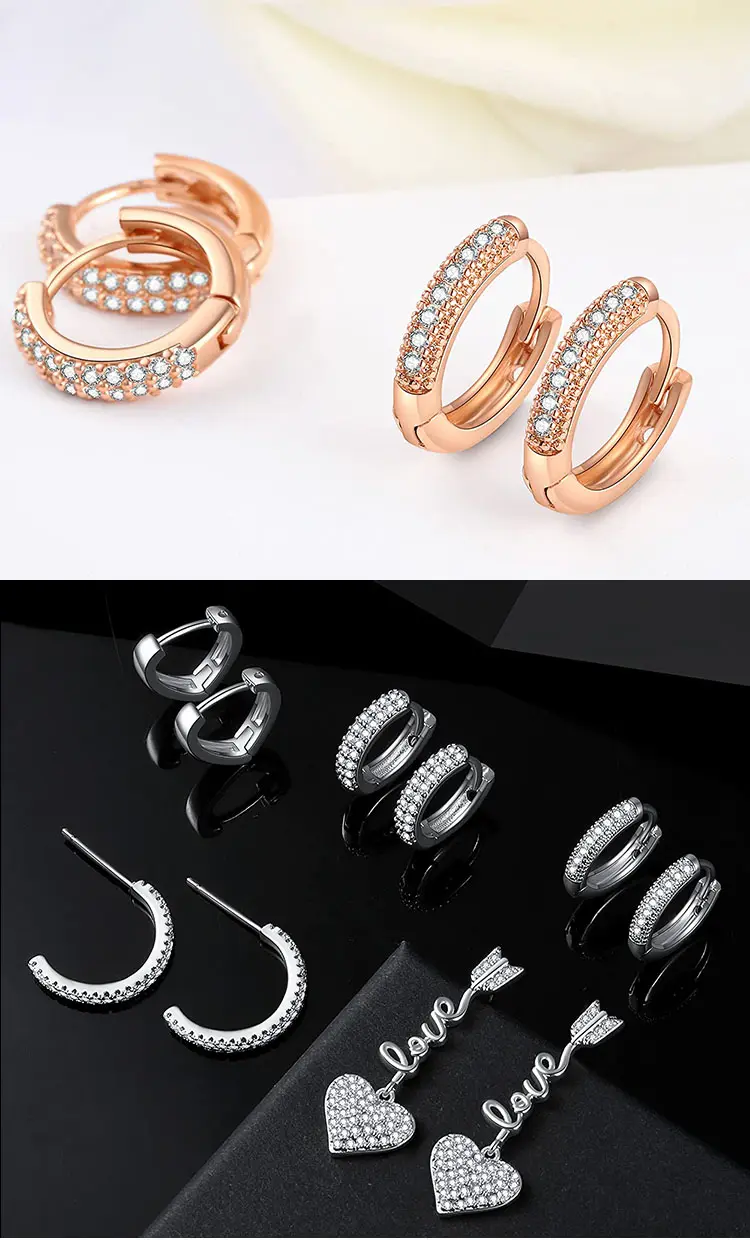 fashion earrings trend 2021 statement earrings custom stainless steel heart dangle huggie hoop earring