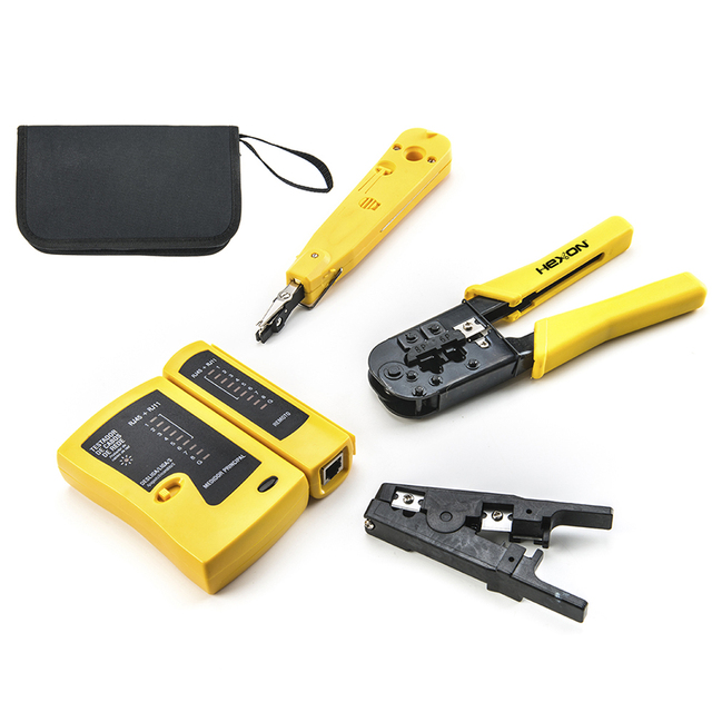Electrical Electrician Tools 4PCS Electrician Moudlar Network Cable Maintenance Tool Kit Electrical Tool Set