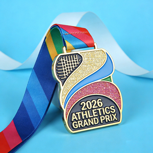 Medalla Deportiva Personalizada de Aleación de Zinc 3D para Competencia, Maratón, Triatlón, Carrera de 5KM y 10KM, Fabricada a Medida - Product Image 2