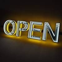 Vente en gros de panneaux personnalisés avec lettres à LED, logo 3D, néon, miroirs infinis, lettres LED extérieures, panneau d'affichage