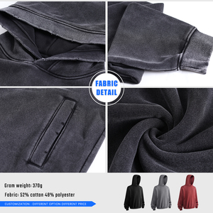 เสื้อฮู้ดดี้และเสื้อสเวตเชิ้ตผู้ชายพิมพ์ลายบาติกแบบกำหนดเอง ทรงโอเวอร์ไซส์ สไตล์วินเทจ ผ้าฟลีซซับใน คอปกบุ  ใส่สบายสำหรับฤดูหนาว - Product Image 6