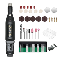 Lot de 60 meuleuses à ongles rotatives à vitesse réglable 12V, mini perceuse électrique pour le polissage et le poinçonnage des ongles.