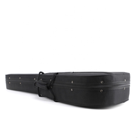 FC31 OEM vente en gros nouveau noir guitare acoustique étui rigide Polyfoam Instrument mousse sacs pour batterie et violon cuir matériel