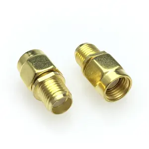 SMA-Female to RP-SMA Male Plug Connectors Adapter Gold Plated Straight Coaxial RF Adapters