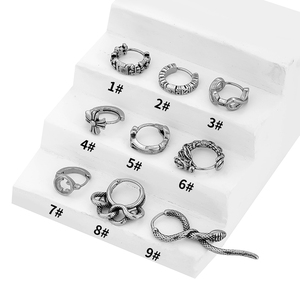 YW thép không gỉ phẫu thuật vòng Hoop Bông tai cho phụ nữ và nam giới Snug Thùy mũi môi Vòng <span class=keywords><strong>daith</strong></span> Helix <span class=keywords><strong>piercing</strong></span> ngủ Bông tai - Product Image 1