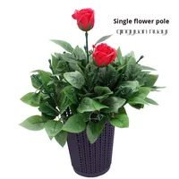 Tongkat Bunga Sabun Kawat Besi Tunggal Gaya Korea untuk Hari Valentine - Langsung dari Pabrik, Penggunaan Dalam/Luar Ruangan