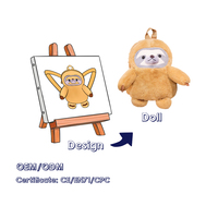 Sac à dos en peluche personnalisé à faible MOQ, design sur mesure, jouets en peluche, sac à dos en peluche personnalisé, sac en peluche sur mesure