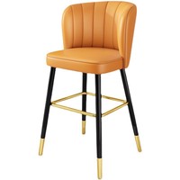 Tabouret de bar commercial moderne et minimaliste pour comptoir de bar ou îlot de cuisine, réglable en hauteur, en tissu, haut de gamme et tendance