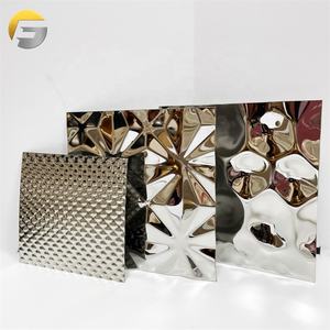 V3041工場供給ステンレス鋼カラーシートクロームカラー304価格エンボスシート - Product Image 1