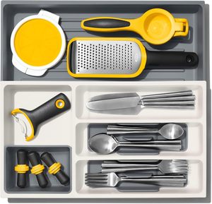 منظم أدوات المطبخ القابل للتمدد من OXO للخزائن البلاستيكية المربعة بسعة 1 لتر باللون الأبيض - Product Image 5