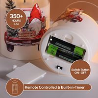 Bougies LED sans flamme avec télécommande, effet flamme 3D, écologiques, fonctionnant sur piles, pour décorations de fêtes, Ramadan, maison, coffret cadeau de 3