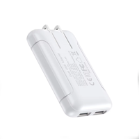 HNT OEM/ODM Nouveau chargeur mural ultra-fin PD 30W/18W à charge rapide avec ports USB-A+ Type-C, adaptateur d'alimentation portable pour iPhone 15/16