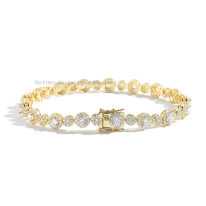 Tennis <b>Bracelet</b> 7mm + 5mm Size Mix and <b>Match</b> Round Full Zircon <b>Bracelet</b> Tanjing Fashion Lijing Necklace - Product Image 5
