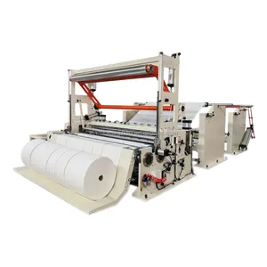 Factory Simple Automatic Non Woven Fabric Slitting Rewinding/cutting Packing Roll Film Cutting And Rewinding Machine