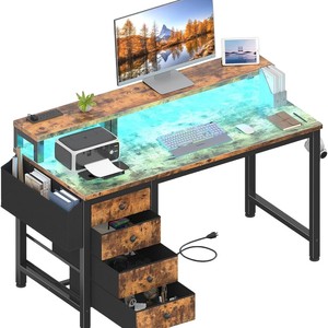 Customized cross-border multifunctional <b>computer</b> <b>desk</b>, simple home desktop gaming <b>desk</b>, floor-standing student writing <b>desk</b> - Product Image 5