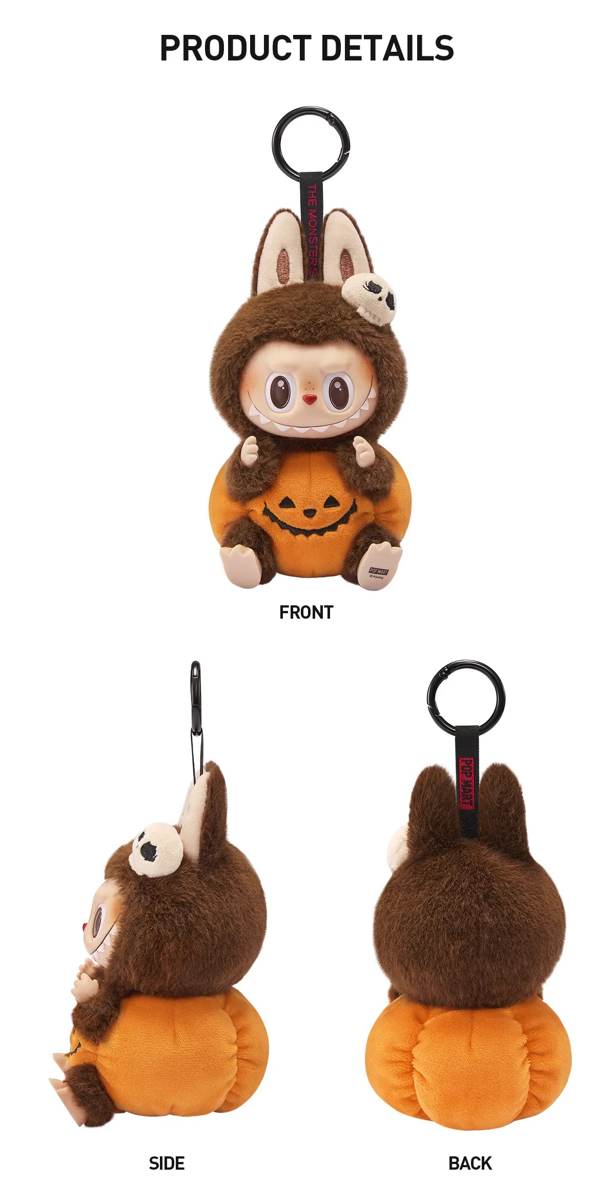 Labubu ハッピーハロウィンパーティー ラブブ POPMART Happy Halloween Party SeLAries-Sitting Pumpkin Vinyl Plush