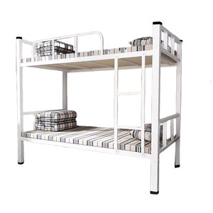 <span class=keywords><strong>Lit</strong></span> <span class=keywords><strong>superposé</strong></span> moderne et minimaliste SUNYARD en acier blanc, tube carré épaissi, haute capacité <span class=keywords><strong>de</strong></span> charge, idéal pour étudiants et travailleurs en appartement - Product Image 6