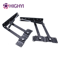 La mesa de acero laminado en frío HIGHYI admite el amortiguador hidráulico, elevador de mesa de té, accesorios de hardware para muebles, soporte plegable