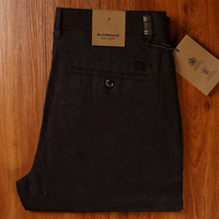 Pantalon homme en coton, coupe droite, style japonais, décontracté, fin et ample, élastique, pour l'été, idéal pour le commerce international, élégant