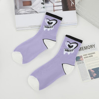 Chaussettes courtes en coton tricoté fin, personnalisées avec broderie, absorbantes, respirantes, mignonnes, côtelées, décontractées, pour l'été – Vente en gros