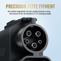 Nouveau support mural en alliage d'aluminium pour câble de chargeur EV J1772 Type 1, organiseur de pistolet de charge, support de prise