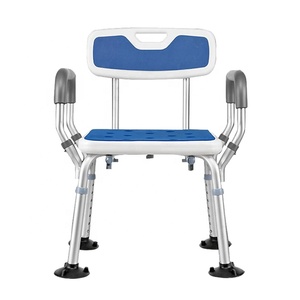 Ksitex बुजुर्ग गर्भवती महिलाओं के लिए बाथरूम विशेष शॉवर कुर्सी फोल्डेबल बुजुर्ग सीट सक्शन कप स्नान स्टूल नॉन-स्लिप - Product Image 1