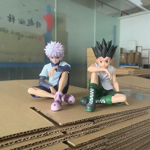 2 estilos Killua <span class=keywords><strong>Zoldyck</strong></span> GON FREECSS PVC Anime figura estatua colección modelo escritorio ornamento juguete niños regalo 10CM - Product Image 2