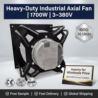 Ventilateur extracteur radial industriel B3P310-EC137-010 avec pales en aluminium, sur pied, tension 3~380V