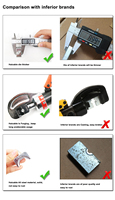 Haicable Tragbares Crimpwerkzeug für 16-240 mm² Kabel Crimpzange HP-240C Sechskant-Einsätze Hydraulische Crimpzange