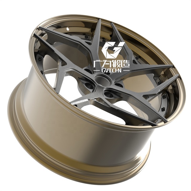 For New 2-Piece Custom Forged 6061 Aerospace Alloy Wheels 16-24 Inch Multi-Spoke Black Finish 10-Year Warranty