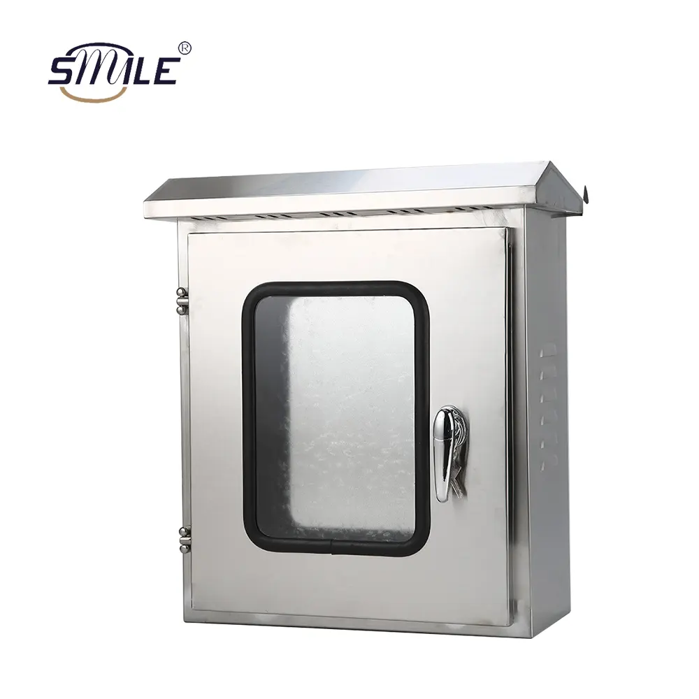 SMILE Commercial 304 Stainless Steel Outdoor Waterproof Electrical Box IP65 Junction Cases Indoor