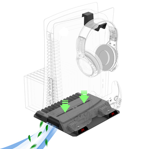 Supporto di Raffreddamento Multifunzione per PS5 con Stazione di Ricarica per Sony Playstation <span class=keywords><strong>5</strong></span> - Product Image 1