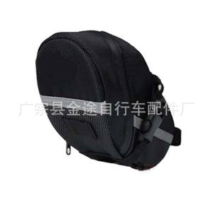 Bolsa para sillín de bicicleta Jinxiang, negra, impermeable, con tira reflectante, para equipo de ciclismo de montaña y carretera - Product Image 4