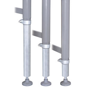 Transportador de Rodillos Ajustable en Altura con Patas Metálicas y Pies de Plástico para Uso en Almacenes Logísticos - Product Image 1