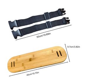 Repose-pieds pour bébé en bambou moderne personnalisé, réglable, compatible avec les crochets pour table, chaise, accessoires de toilette - Product Image 2