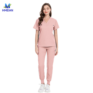 Set di Uniformi Mediche Traspiranti Moderne con Scollo a V e Maniche Corte per Donne, Ideali per Reparti di Maternità - Product Image 3