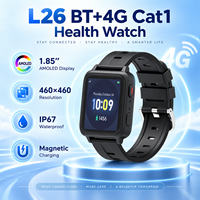 Montre connectée fiable 4G L26 IP67 étanche avec appel SOS à distance, dispositif de localisation de sécurité pour personnes âgées isolées