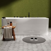 Vente chaude Design moderne Baignoire spa en acrylique autoportante Hôtel Utilisation Whirlpool Jacuzzier à jet avec ozone Air Hydro Massage