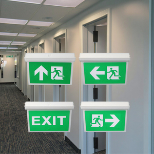 <span class=keywords><strong>Services</strong></span> d'urgence blancs d'usine de lumière de signe de sortie de LED allumant la conception élégante 1:1 marque personnalisable IP65 évalué 3 heures - Product Image 3