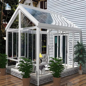 Serre en verre Yuantai, jardin d'hiver, véranda, jardin d'hiver avec vue sur la mer, toit incliné, pour loisirs en plein air - Product Image 1