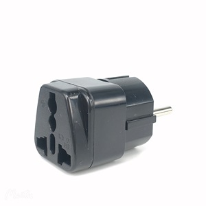 Adaptador de Enchufe Europeo Schuko, Adaptador de Corriente Internacional Tipo E/F para Estados Unidos a Europa, Alemania, Francia, <span class=keywords><strong>Islandia</strong></span>, España - Product Image 4