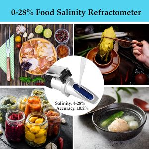 Réfractomètre de salinité 0~28% pour mesurer la teneur en chlorure de sodium dans la saumure, l'eau de mer, le salinomètre, réfractomètre de saumure pour cornichons - Product Image 5