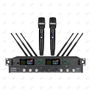 MY-1000 Rechargeable 6 Antenna True Diversity Dual Channel <b>Wireless</b> Lavalier <b>Microphone</b> Dynamic Handheld <b>Microphone</b> for Concert - Product Image 6