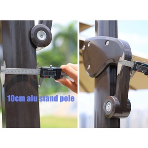 Sombrilla de <span class=keywords><strong>Patio</strong></span> de 6 pies (1.8 m), Ecológica, de 3 m, con Protección UV, para Restaurante, <span class=keywords><strong>Patio</strong></span>, Jardín, Playa, Tipo Banana, 3x4 - Product Image 5