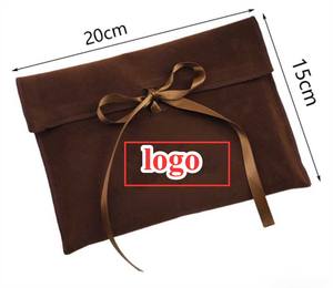 Toptan Geri Dönüştürülebilir Süper Yumuşak Toz Kadife Doğum Günü Hediye Paketleme Zarfı Lüks Süet Kadife Kozmetik Parfüm Keseleri - Product Image 2