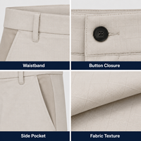 Shorts de golf droits texturés personnalisés pour hommes, respirants, résistants aux plis, commandes de logos personnalisés sous marque privée