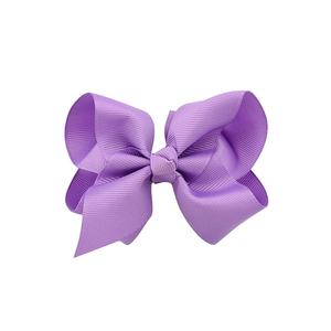 Pinzas para el cabello con lazo Boutique caliente Accesorios para el cabello para niños Fábrica directa de stock Lazo de cinta de grogrén al por mayor - Product Image 6