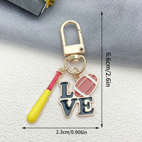 Porte-clés en alliage de zinc motif goutte d'huile de dessin animé, prix de compétition sportive, vente chaude transfrontalière, pendentif pour sac cadeau, impression numérique