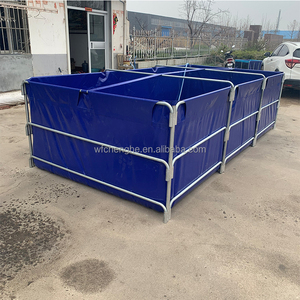 צינור מגולוון tarpulin מיכלי דגים חוות חקלאות ימית בד גדול דגים בריכת דגים דגים עבור חקלאות - Product Image 1